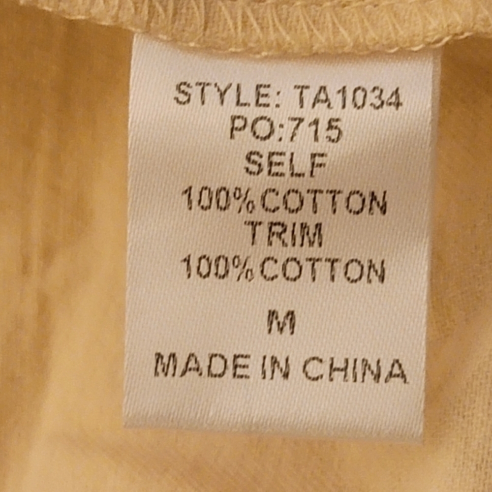 12. GiGiO Sleeveless Beige Blouse Sz M - Picture 7 of 7